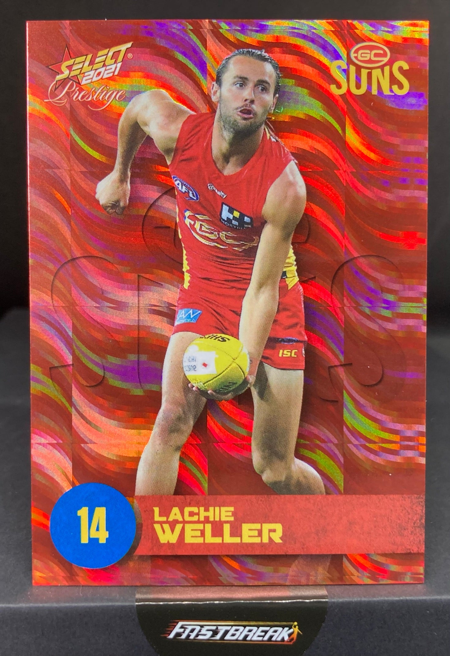 Lachie Weller - Gold Coast - 2021 - FS Prestige - Red Paralell - 40/210