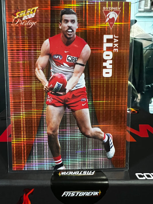 Jake lloyd - Sydney - 2022 - Footy Stars Prestige - Orange Parallel - 05/210