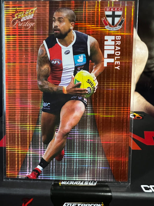 Bradley Hill - St Kilda - 2022 - Footy Stars Prestige - Orange Parallel - 84/210