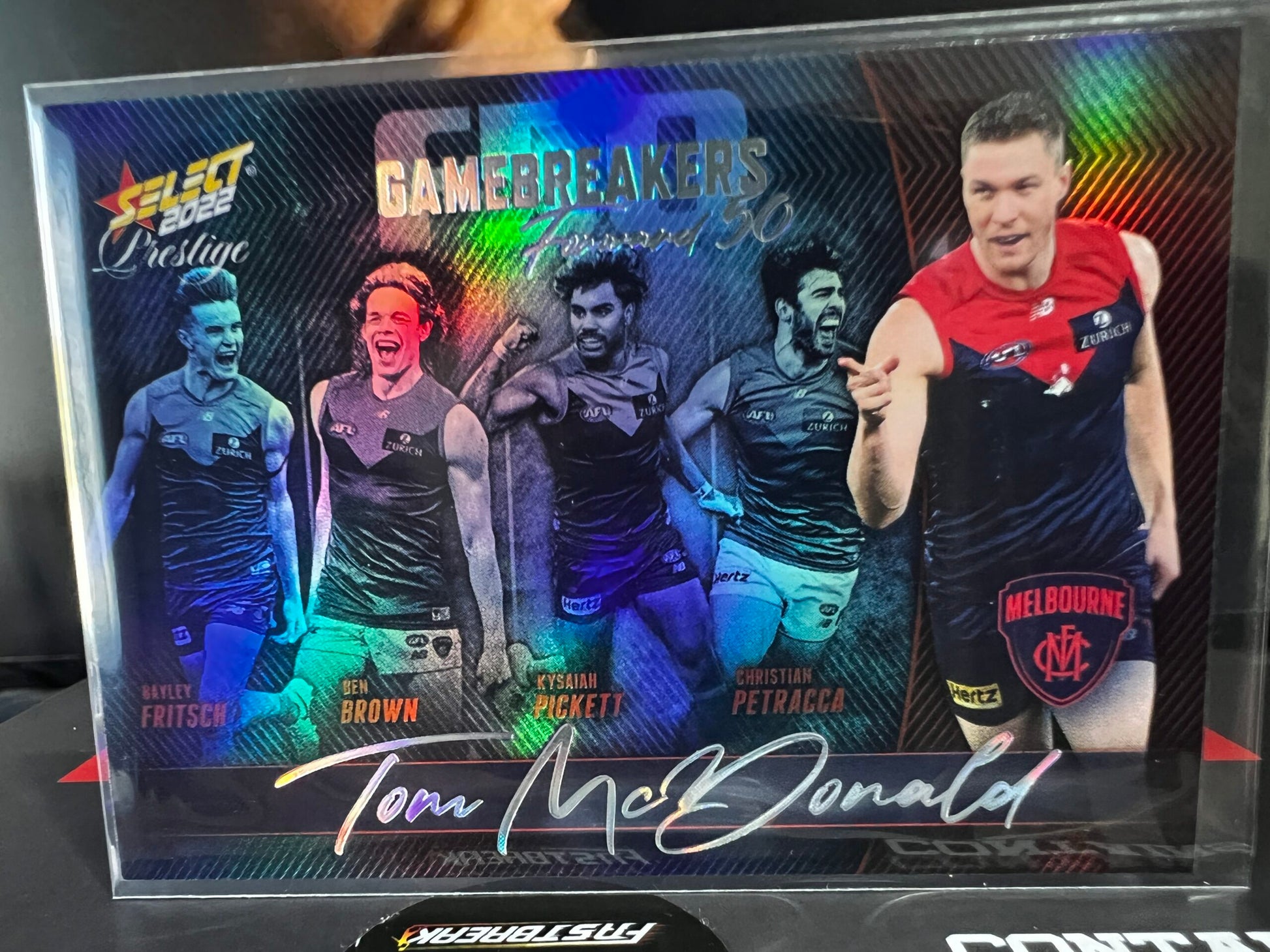 Tom McDonald - Melbourne - 2022 - Footy Stars Prestige - Gamebreakers - 190/750
