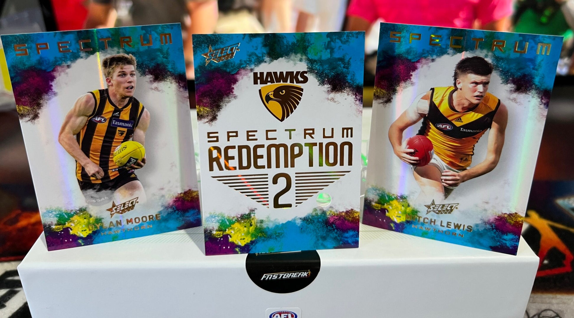 Mitch Lewis/Dylan Moore Hawthorn 2022 Footy Stars Specrum Redemption 2 66/125