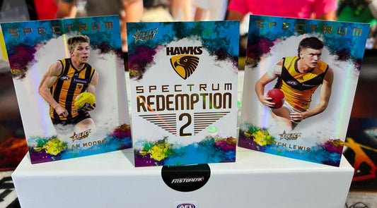 Mitch Lewis/Dylan Moore Hawthorn 2022 Footy Stars Specrum Redemption 2 66/125