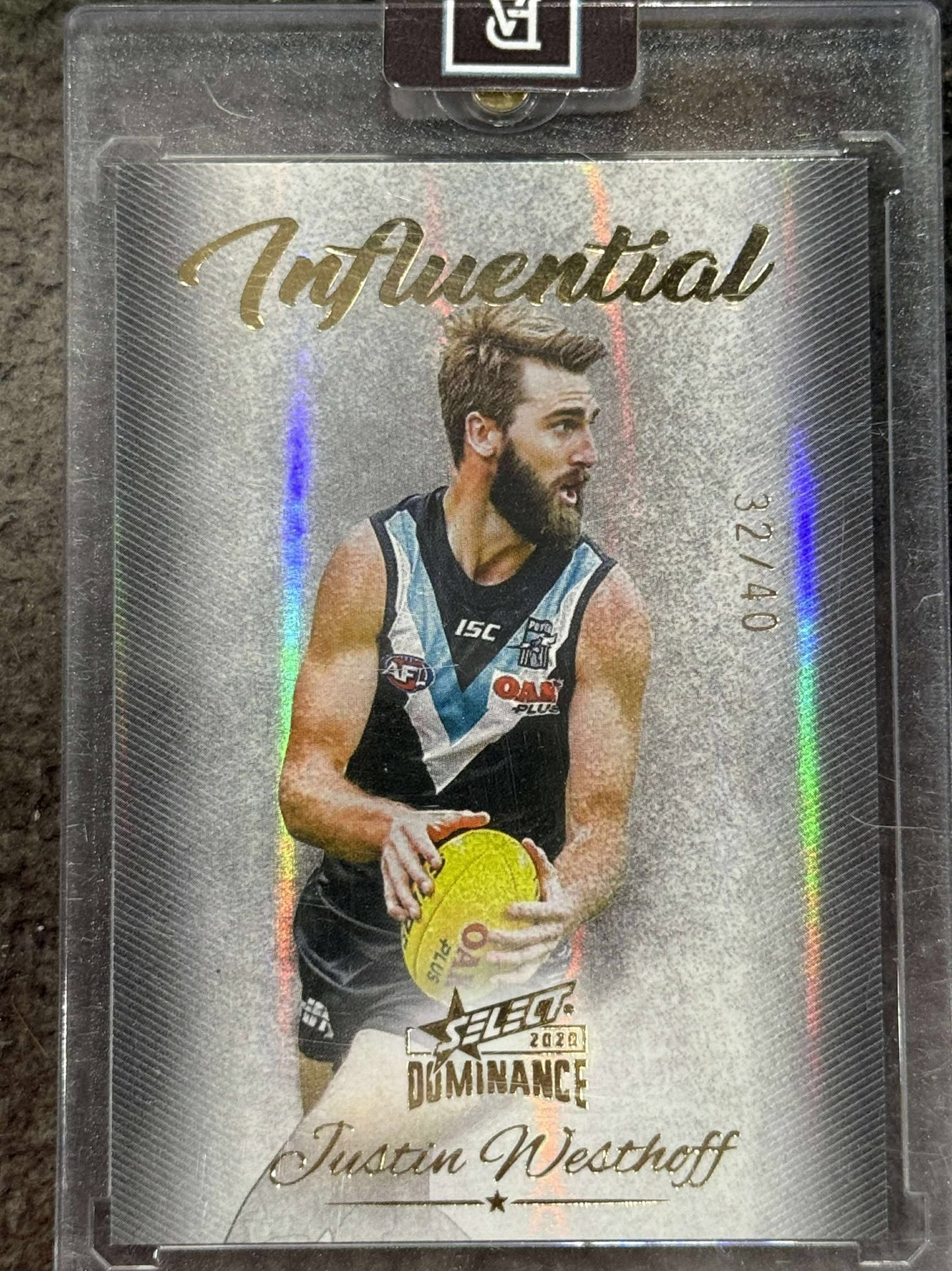 Justin Westhoff Port Adelaide 2020 Dominance Influential 32/40
