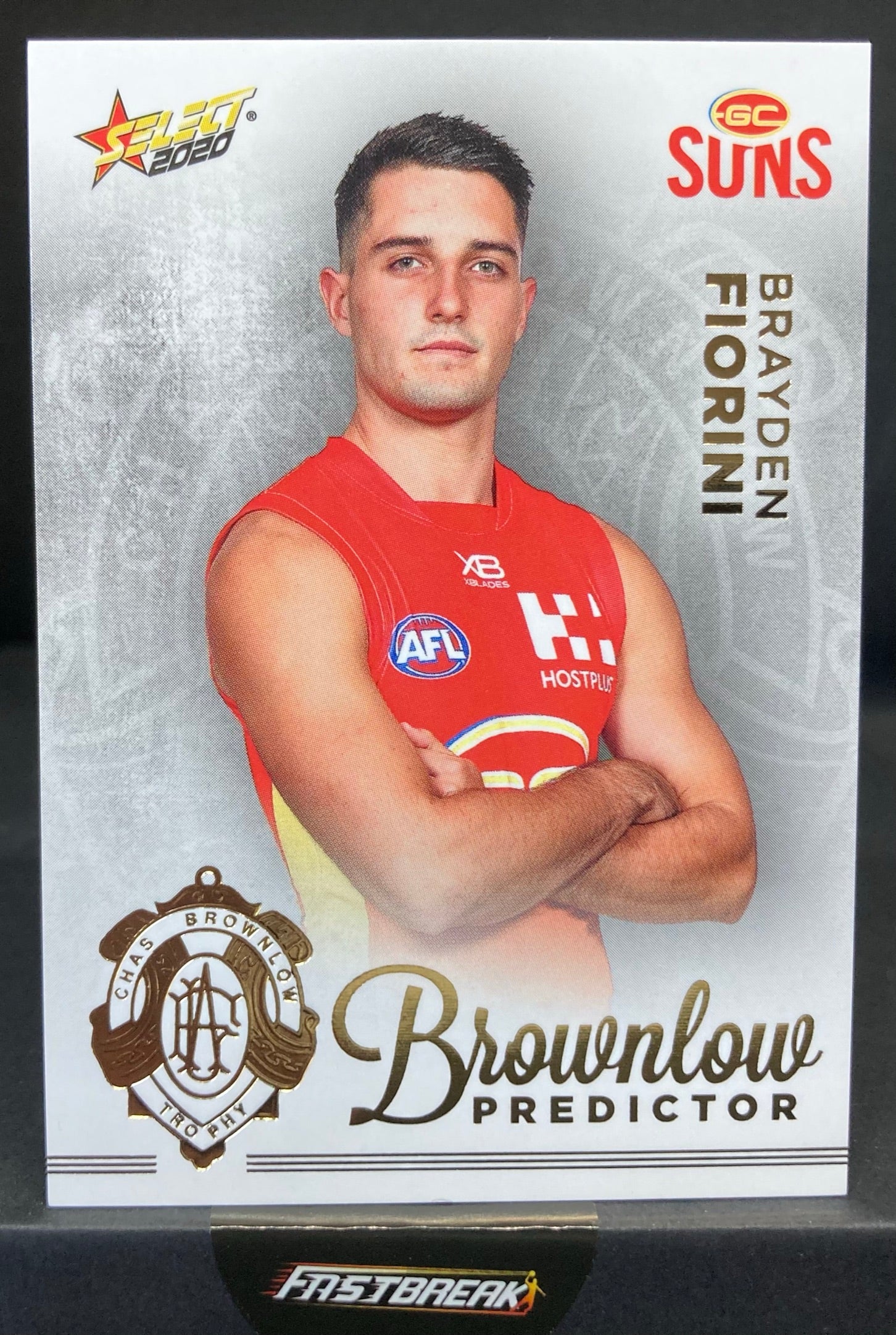 Brayden Fiorini - Gold Coast - 2020 - Footy Stars - Brownlow Predictor - 47/140