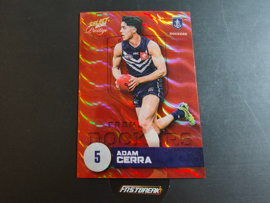 Adam Cerra - Fremantle - 2021 - Prestige - Orange Parallel - 203/210