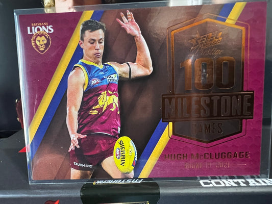 Hugh McCluggage Brisbane 2022 Footy Stars Prestige Milestone Games 144/195
