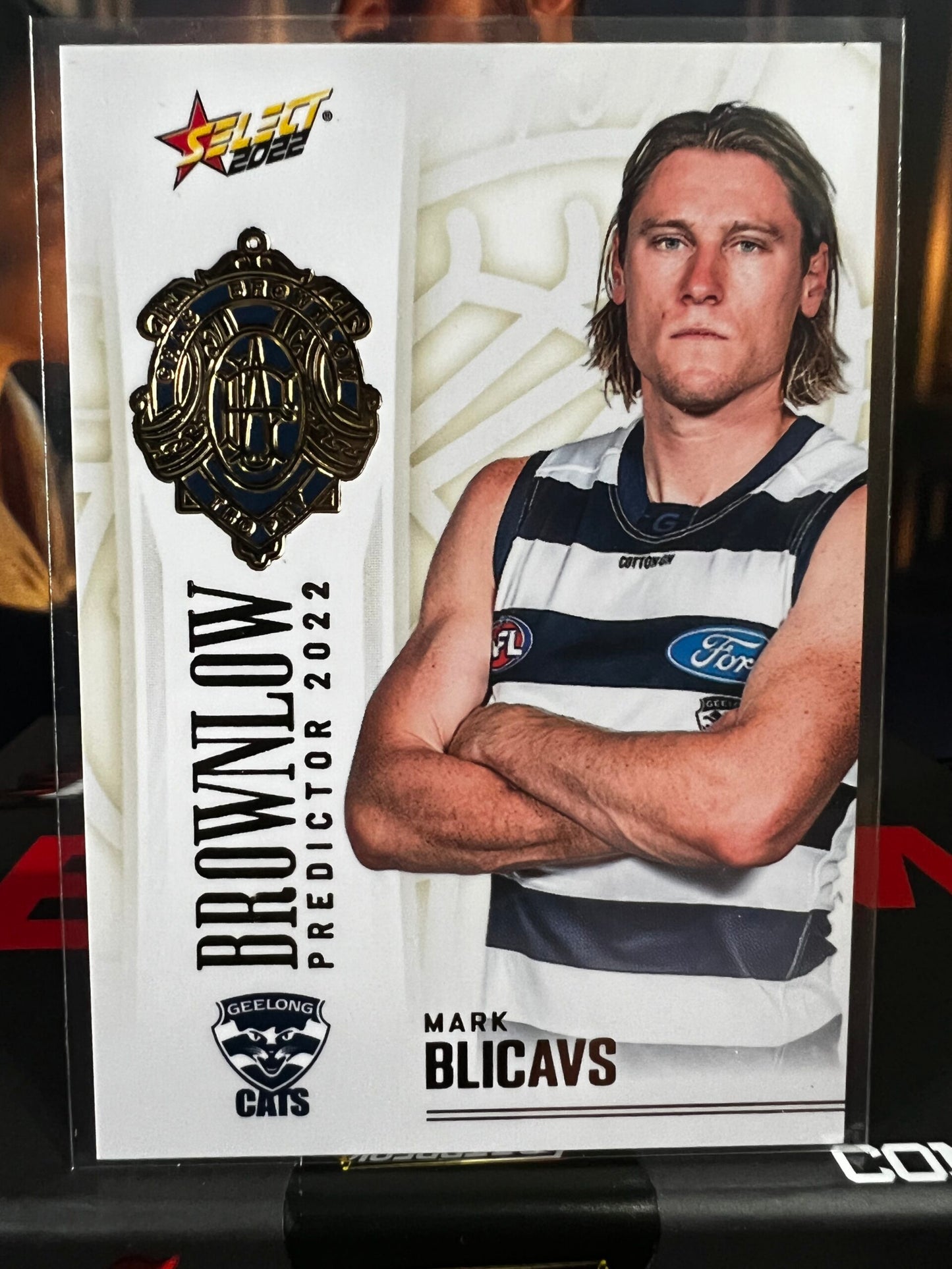 Mark Blicavs - Geelong - 2022 - Footy Stars  - Gold Brownlow Predictor - 55/185