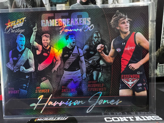Harrison Jones - Essendon - 2022 - Footy Stars Prestige - Gamebreakers - 222/750
