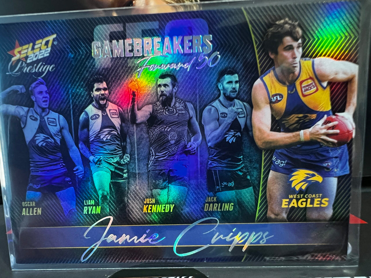 Jamie Cripps - West Coast - 2022 - Footy Stars Prestige - Gamebreakers - 295/750