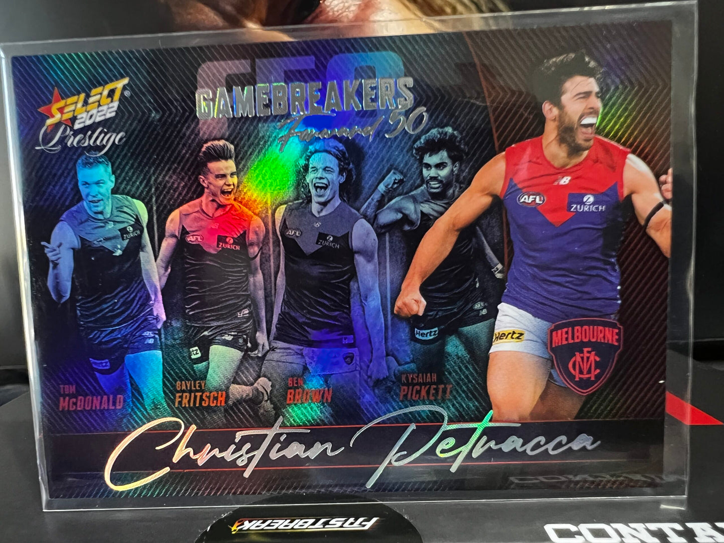 Christian Petracca Melbourne 2022 Footy Stars Prestige Gamebreakers 172/750