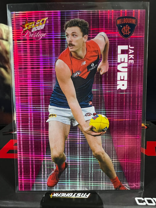 Jake Lever - Melbourne - 2022 - Footy Stars Prestige - Pink Parallel - 154/325
