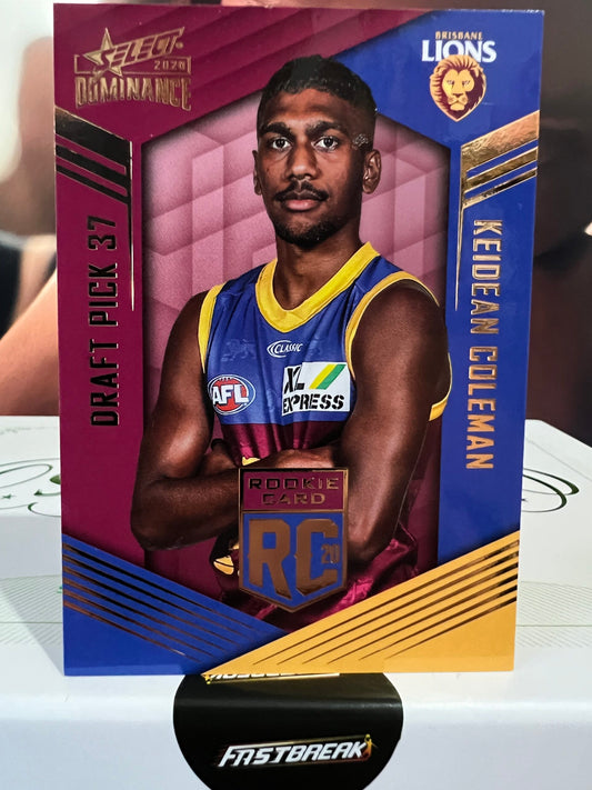 Keidan Coleman - Brisbane - 2020 - Dominance - Rookie Card - 292/295
