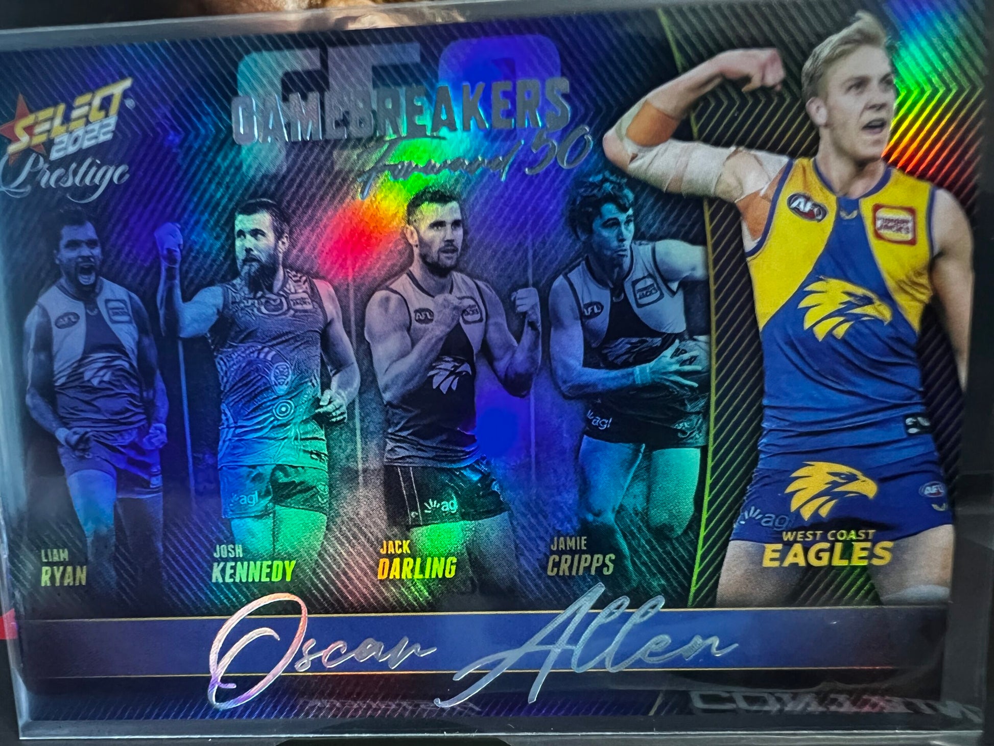 Oscar Allen - West Coast - 2022 - Footy Stars Prestige - Gamebreakers - 604/750