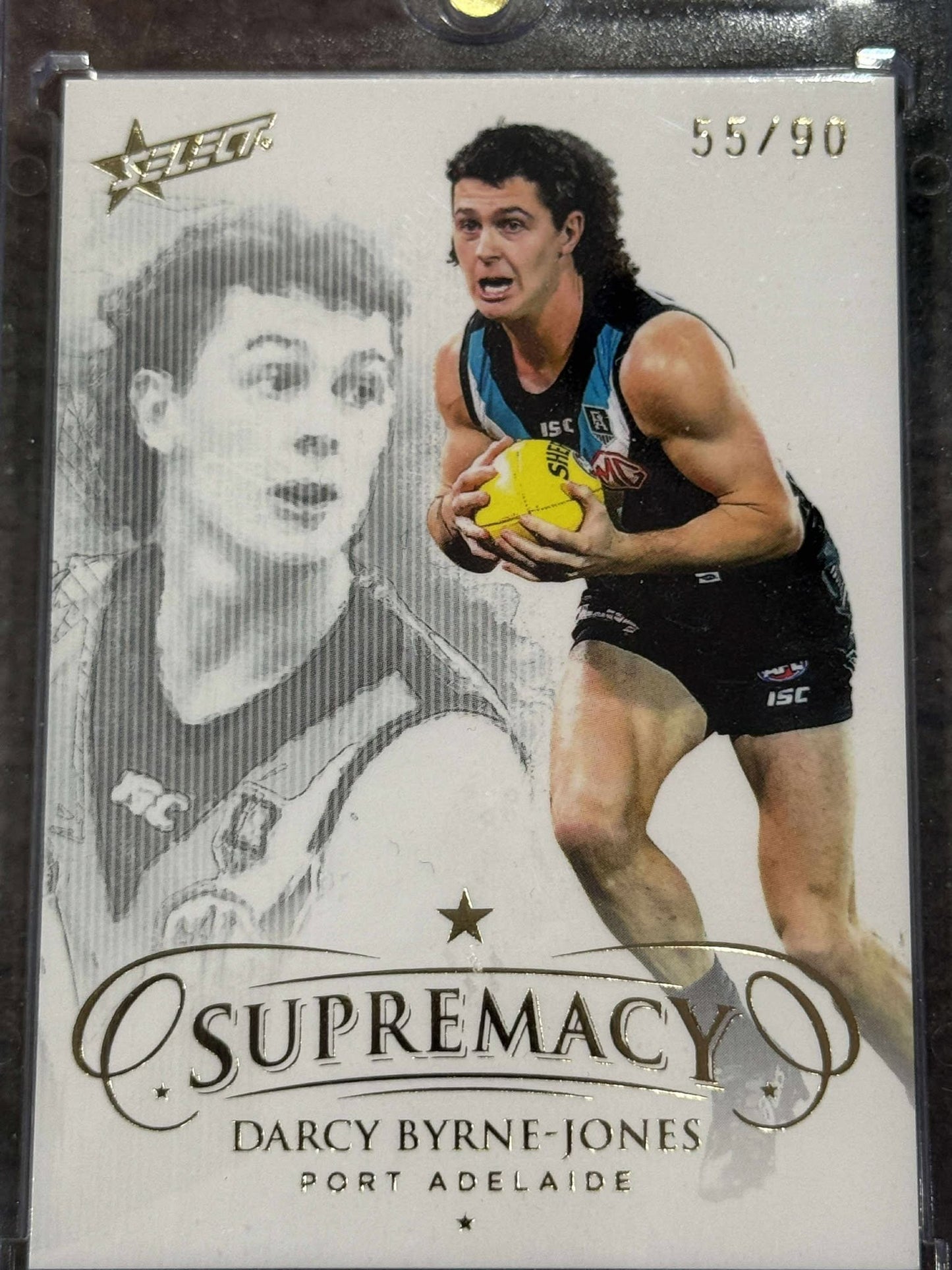 Darcy Byrne-Jones Port Adelaide 2021 Supremacy Gold Base 55/90