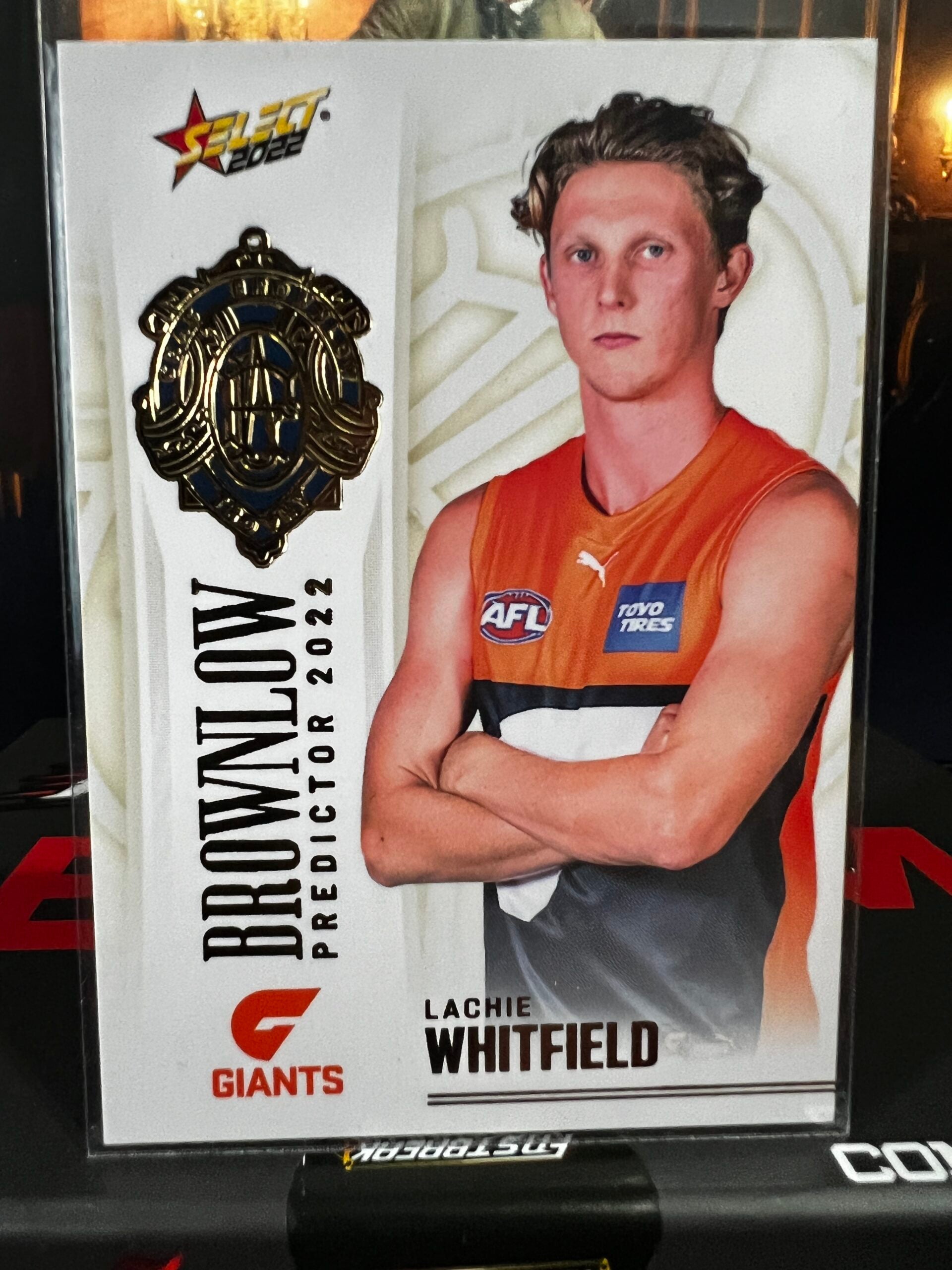 Lachie Whitfield - GWS - 2022 - Footy Stars  - Gold Brownlow Predictor - 148/185