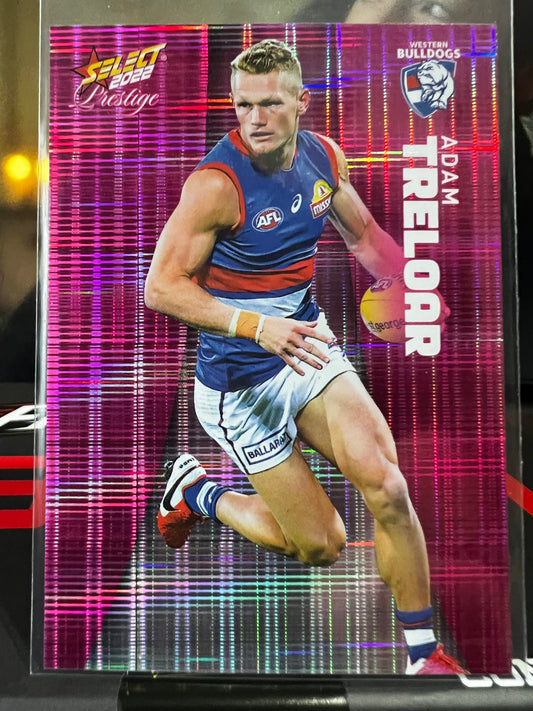 Adam Treloar Western Bulldogs 2022 Footy Stars Prestige Pink Parallel 107/325