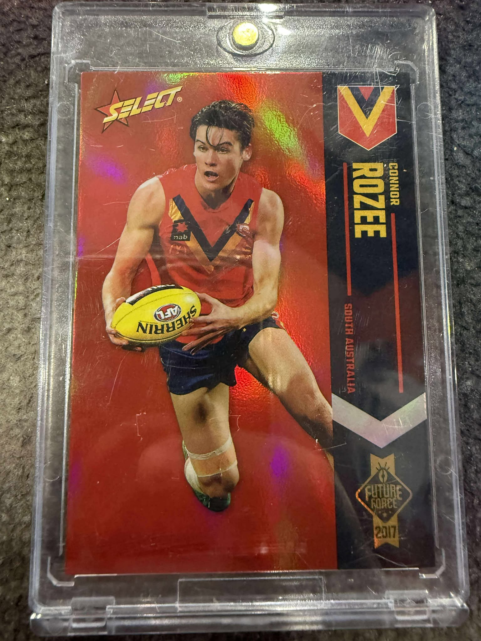 Connor Rozee Pt Adelaide 2017 Future Force Red Paralell 33/40