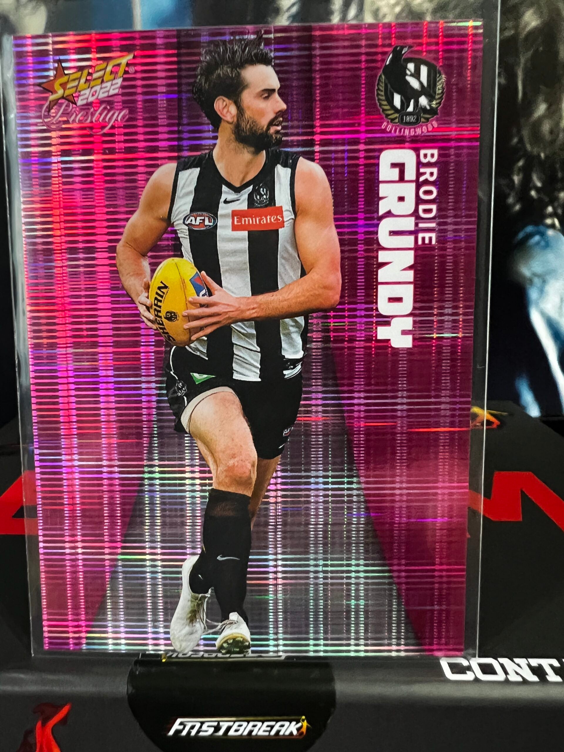 Brodie Grundy Collingwood 2022 Footy Stars Prestige Pink Parallel 207/325