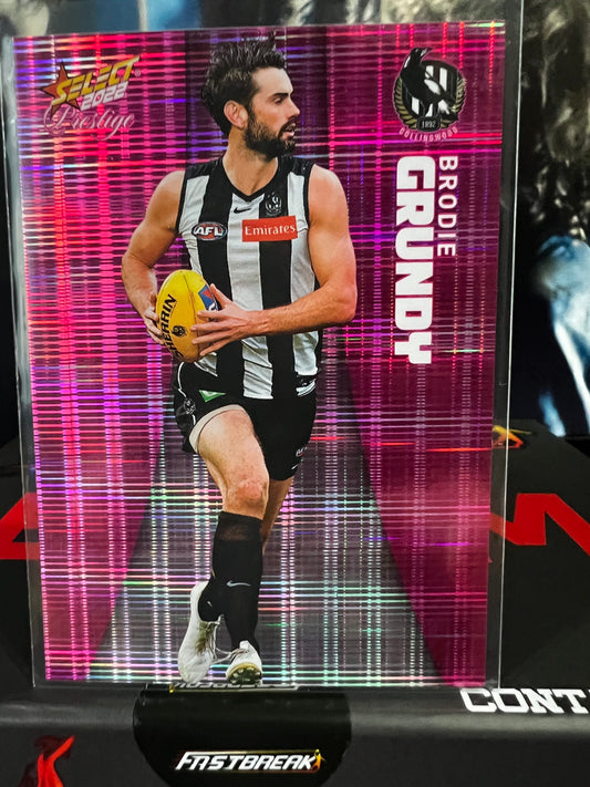 Brodie Grundy Collingwood 2022 Footy Stars Prestige Pink Parallel 207/325