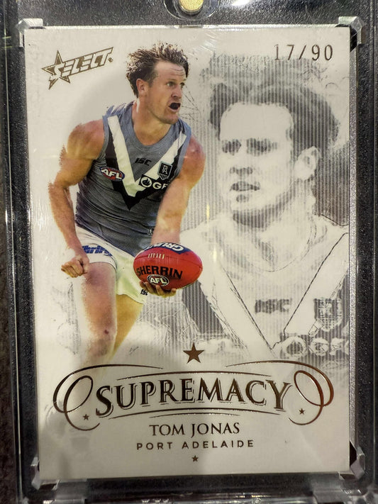 Tom Jonas Port Adelaide 2021 Supremacy Gold Base 17/90