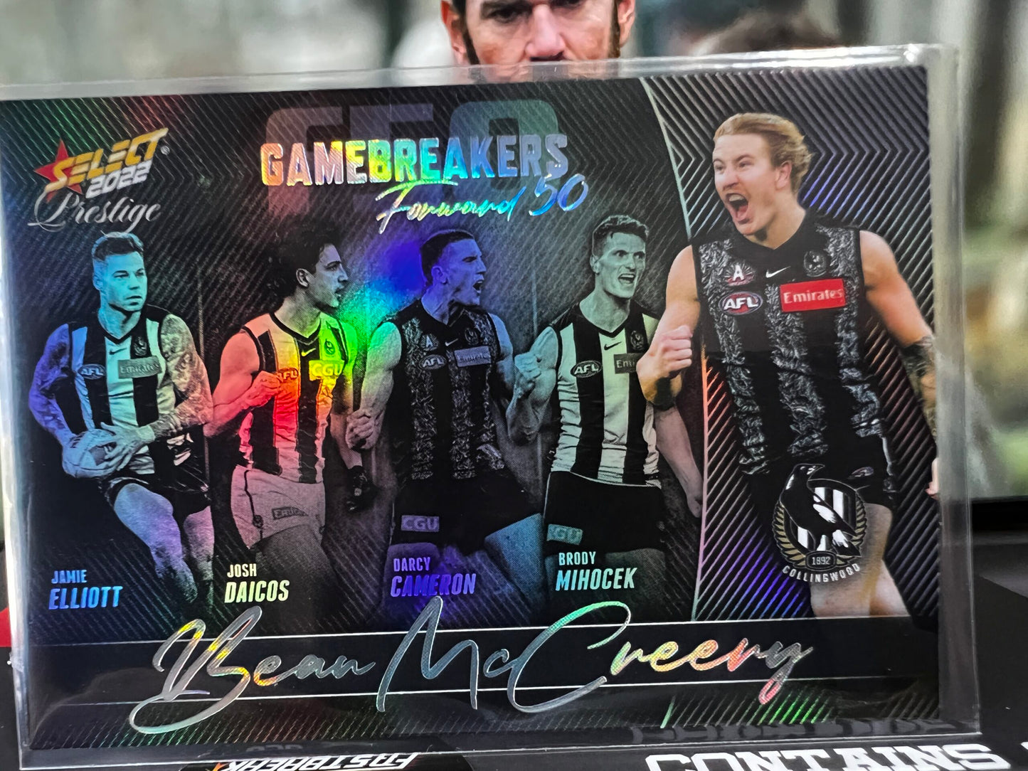Beau McCreery Collingwood 2022 Footy Stars Prestige Gamebreakers 681/750