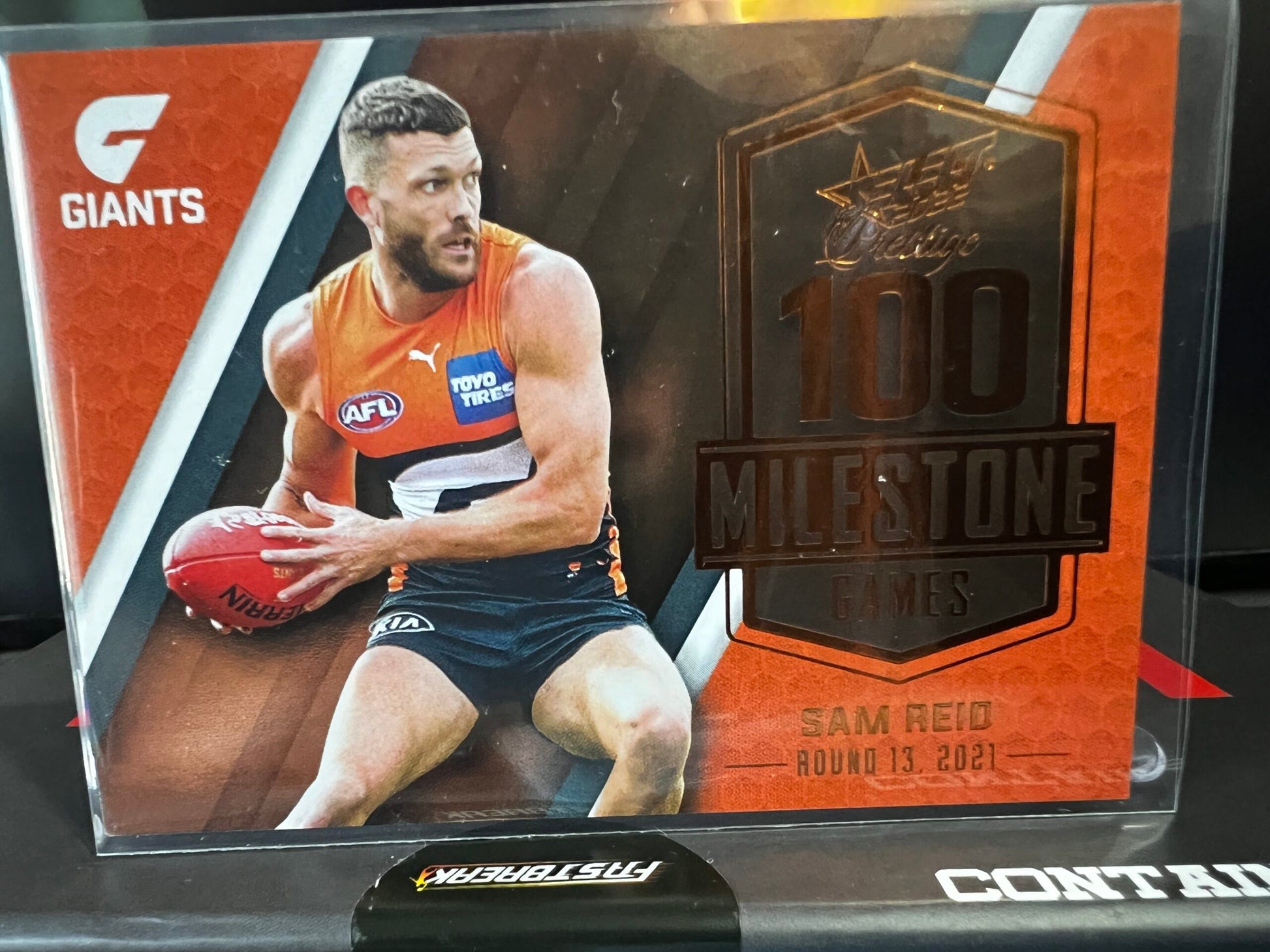 Sam Reid - GWS - 2022 - Footy Stars Prestige - Milestone Games - 190/195