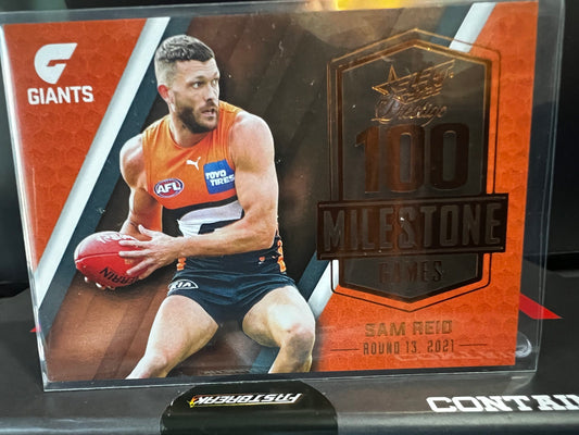 Sam Reid - GWS - 2022 - Footy Stars Prestige - Milestone Games - 190/195