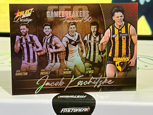Jacob Koschitzke - Hawthorn - 2022 - Prestige - Game Breakers - 403/750
