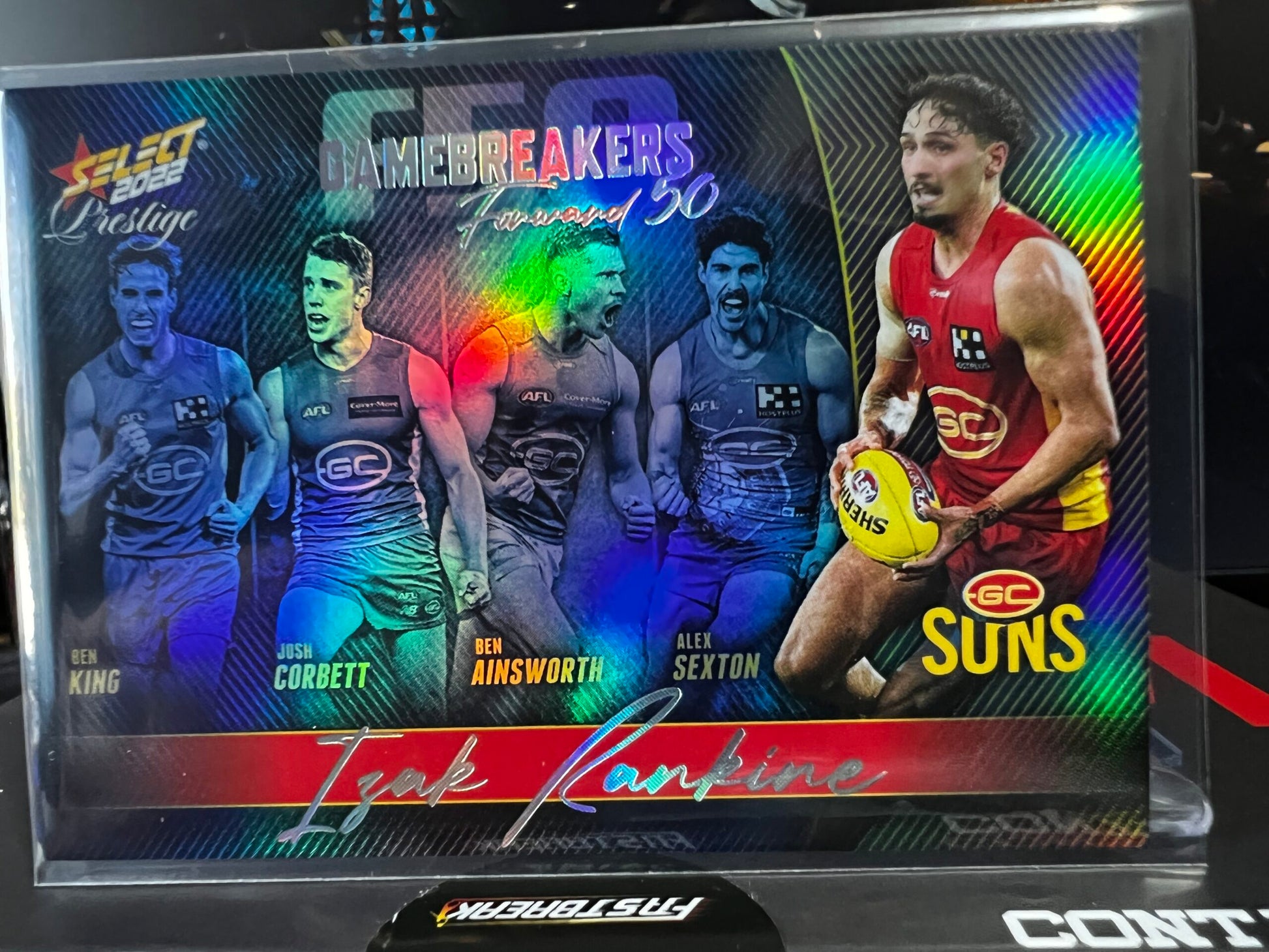 Isak Rankine - Gold Coast - 2022 - Footy Stars Prestige - Gamebreakers - 246/750