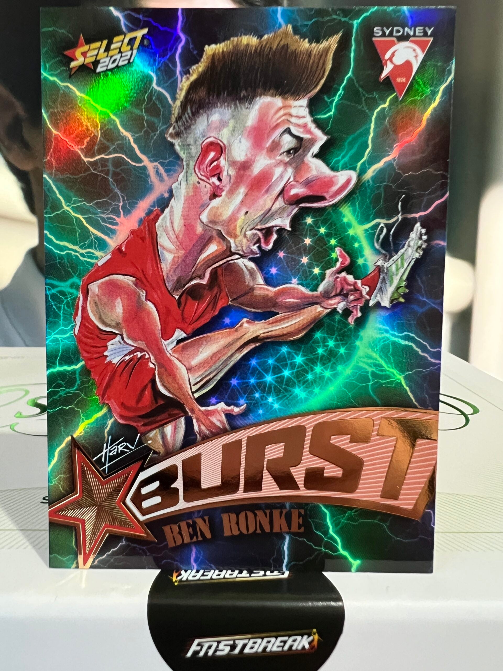 Ben Ronke - Sydney - 2021 - Footy Stars - Lightning Burst - 009/210