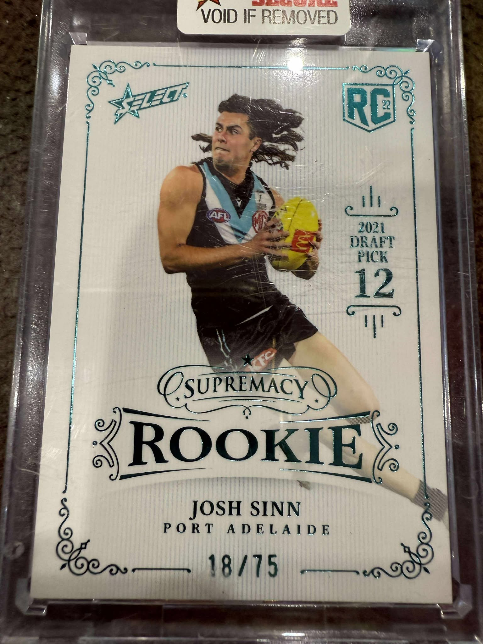 Josh Sinn Port Adelaide 2022 Rookie Supremacy 18/75