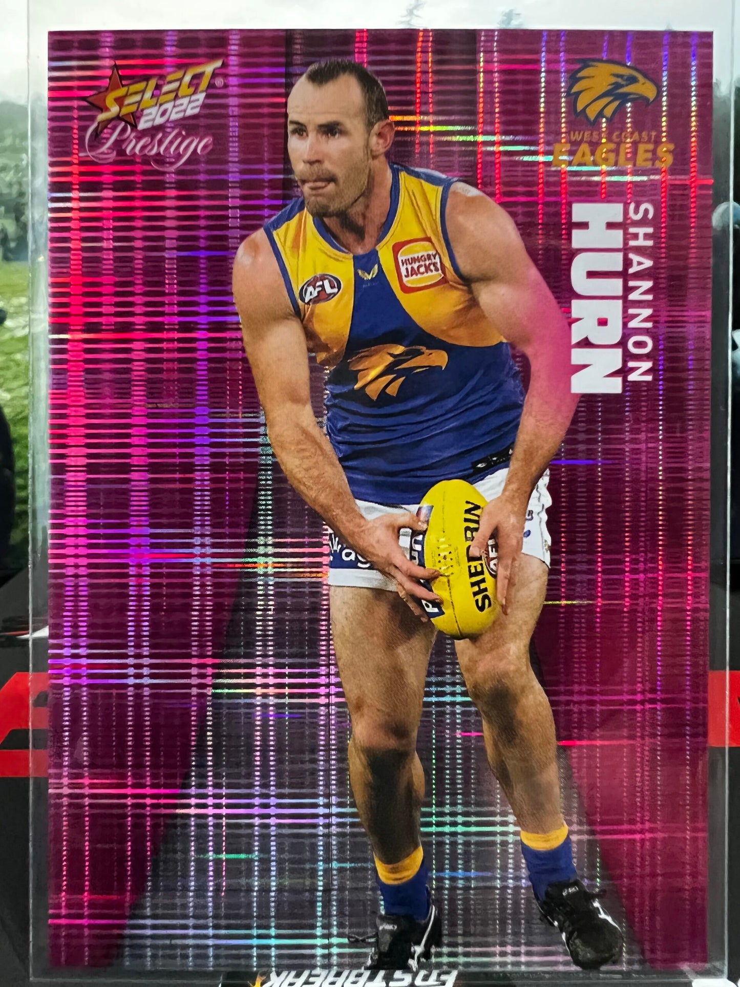 Shannon Hurn West Coast 2022 Footy Stars Prestige Pink Parallel 226/325