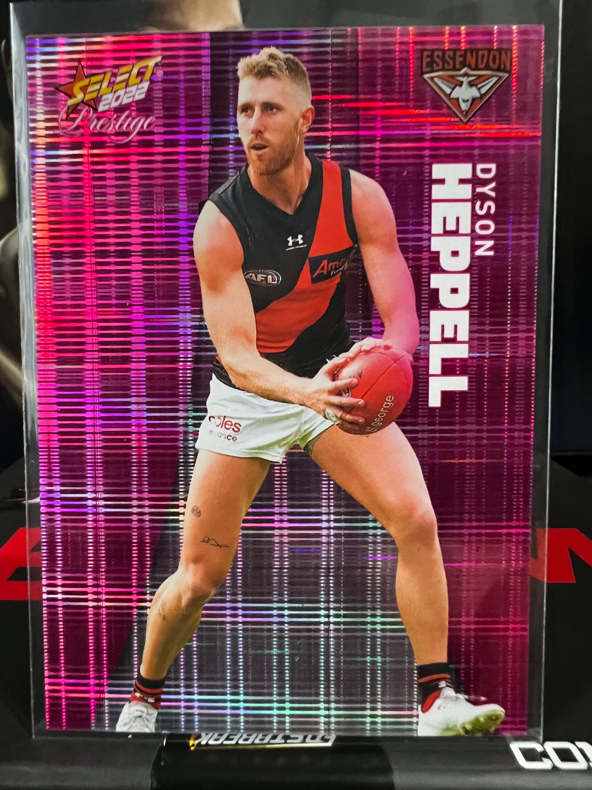 Dyson Heppell - Essendon - 2022 - Footy Stars Prestige - Pink Parallel - 314/325