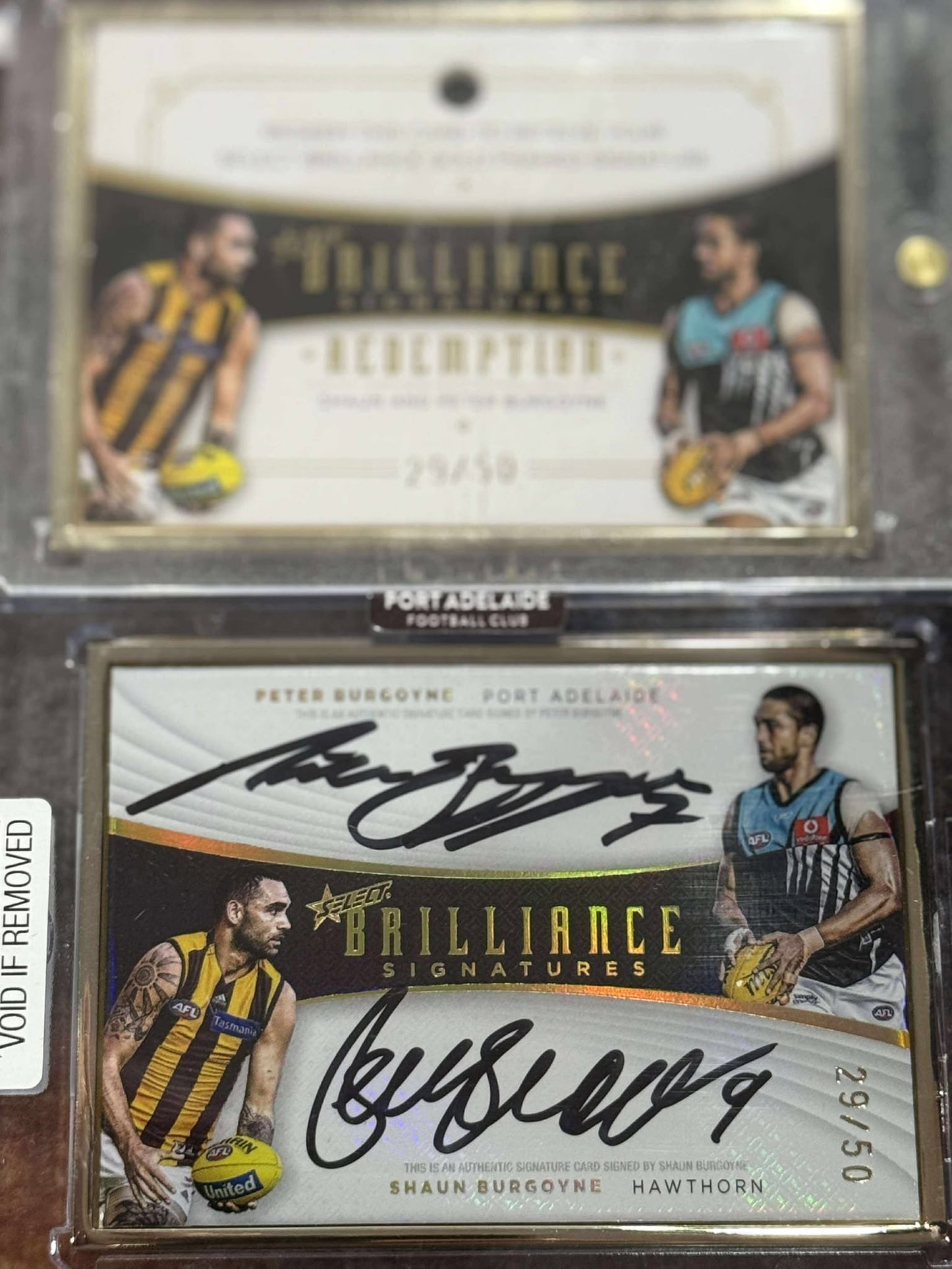 Shaun Burgoyne Port Adelaide 2020 Brilliance Signatures 29/50