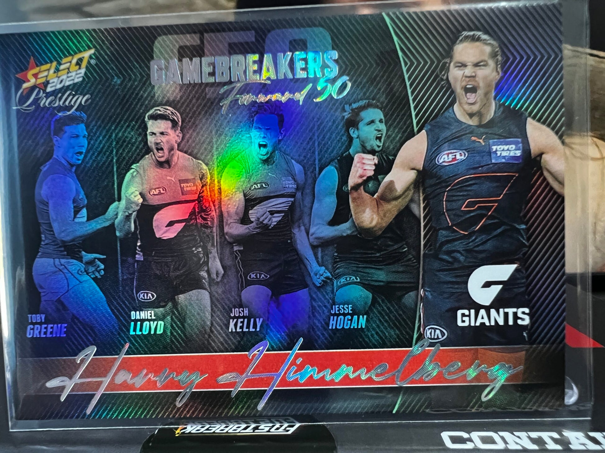Harry Himmelberg - GWS - 2022 - Footy Stars Prestige - Gamebreakers - 408/750