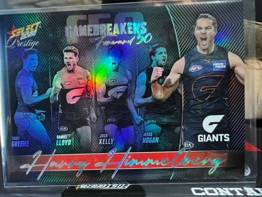 Harry Himmelberg - GWS - 2022 - Footy Stars Prestige - Gamebreakers - 408/750