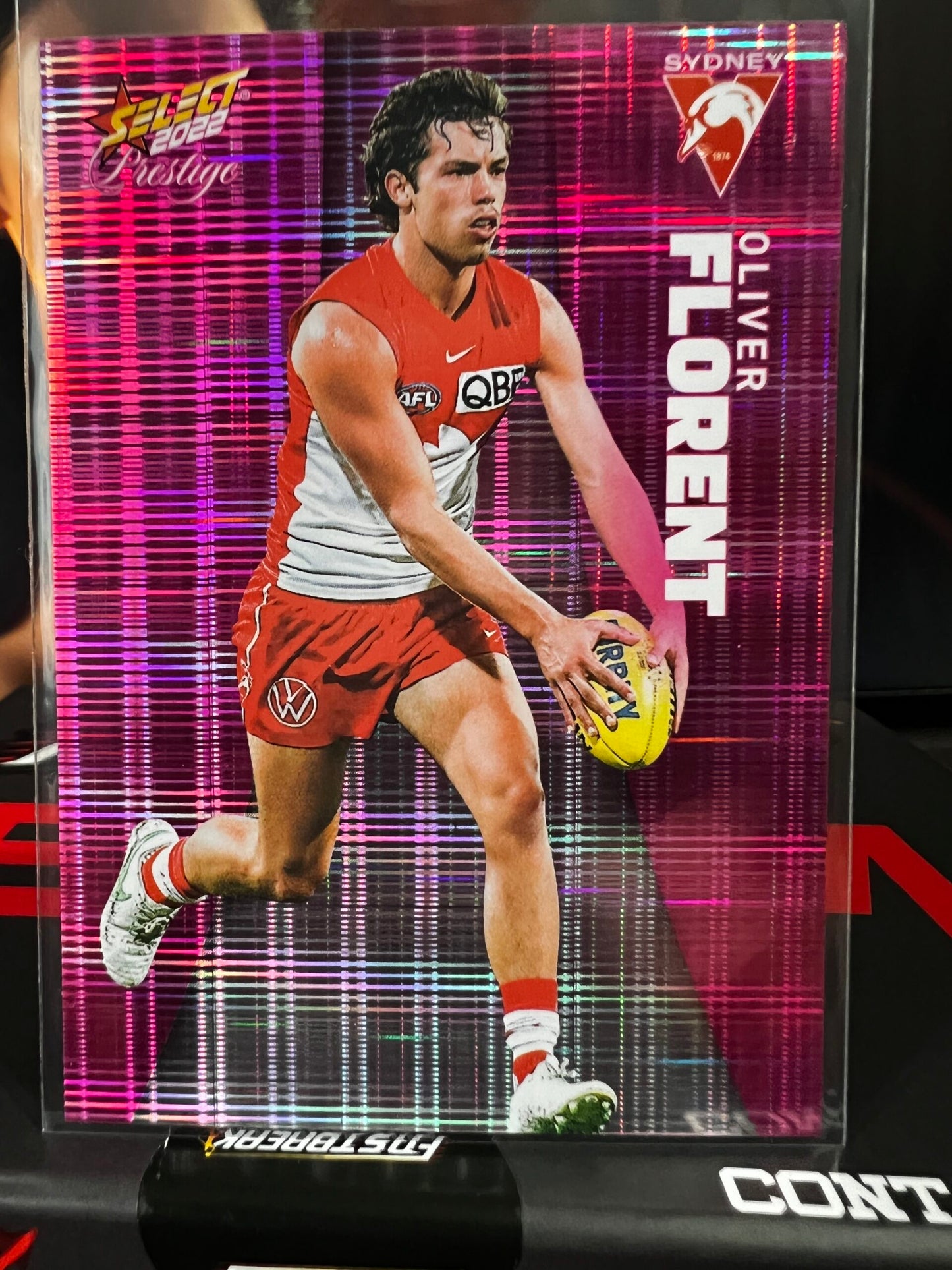 Oliver Florent - Sydney - 2022 - Footy Stars Prestige - Pink Parallel - 126/325