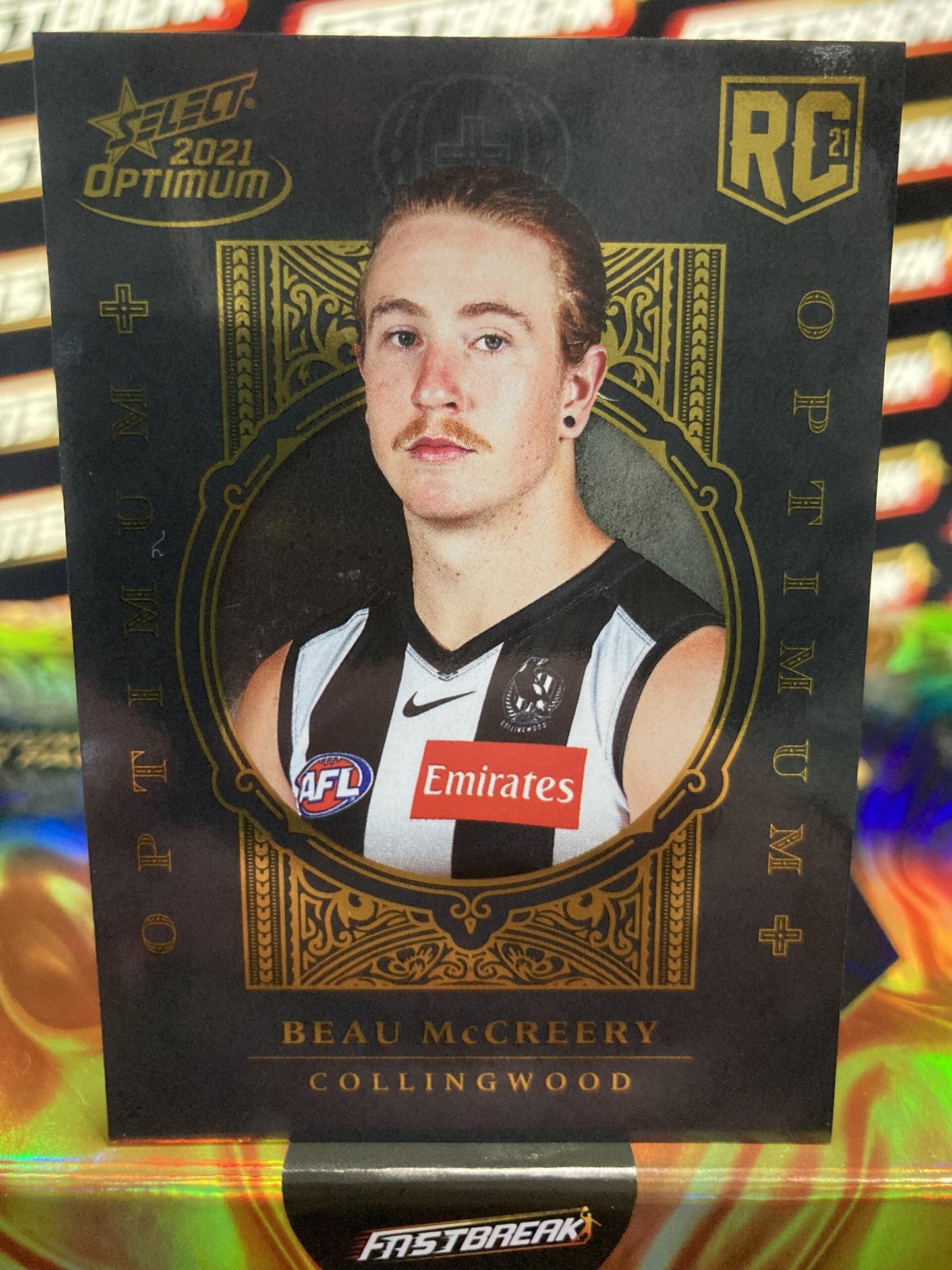 Beau McCreery - Collingwood - 2021 - Optimum - Rookie Card Optimum + - 03/455