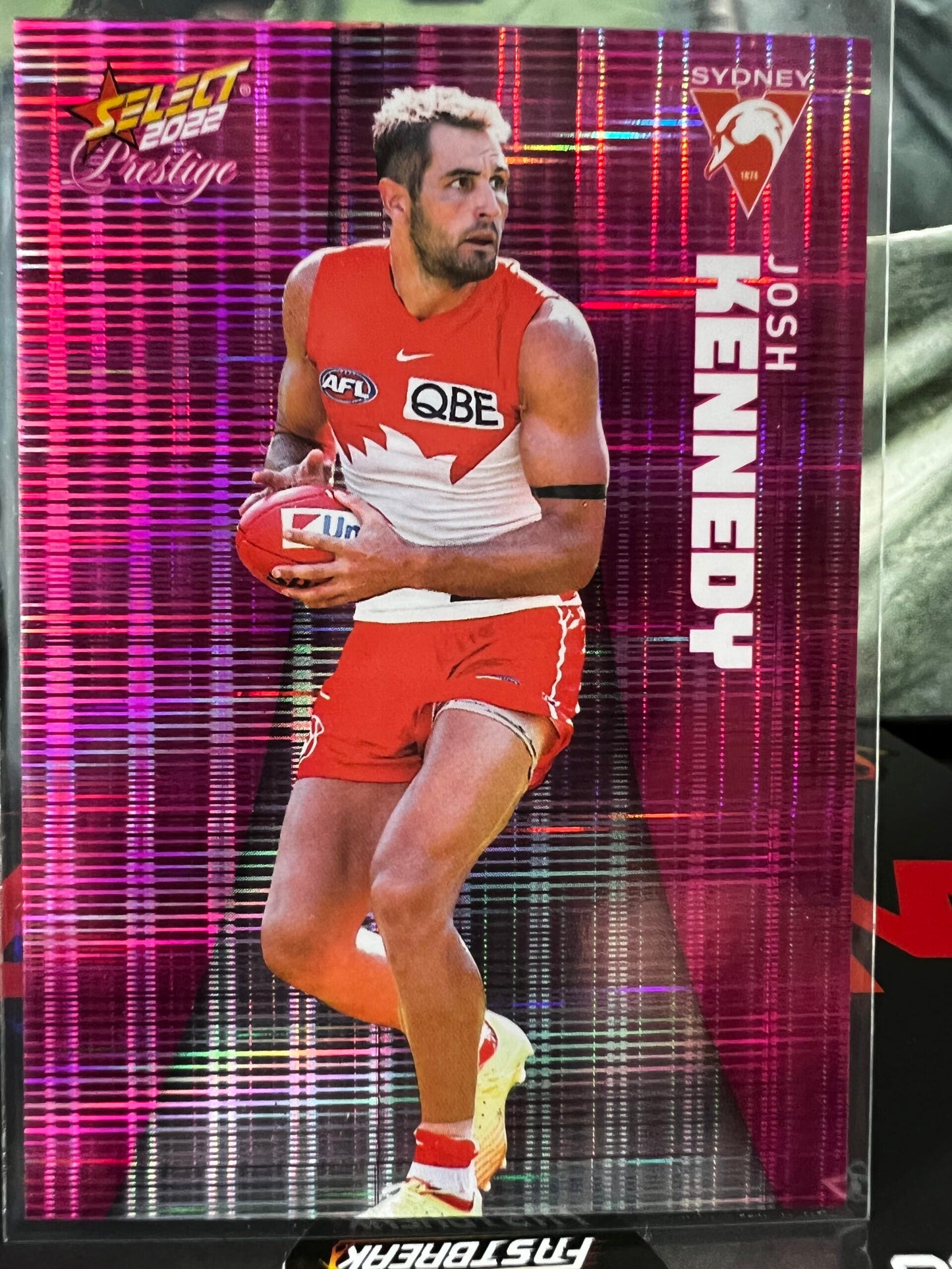 Josh Kennedy - Sydney - 2022 - Footy Stars Prestige - Pink Parallel - 278/325