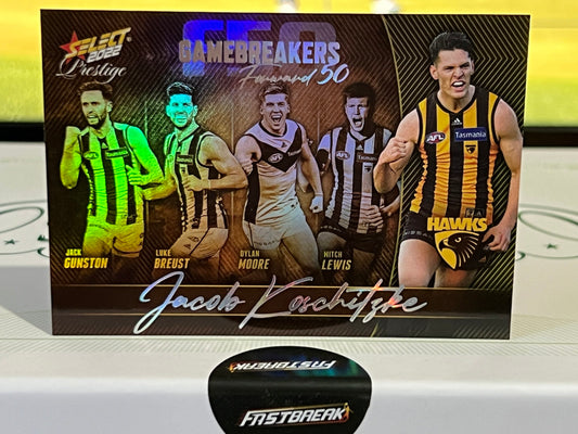 Jacob Koschitzke - Hawthorn - 2022 - Prestige - Game Breakers - 743/750