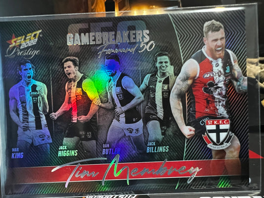 Tim Membery - St Kilda - 2022 - Footy Stars Prestige - Gamebreakers - 455/750