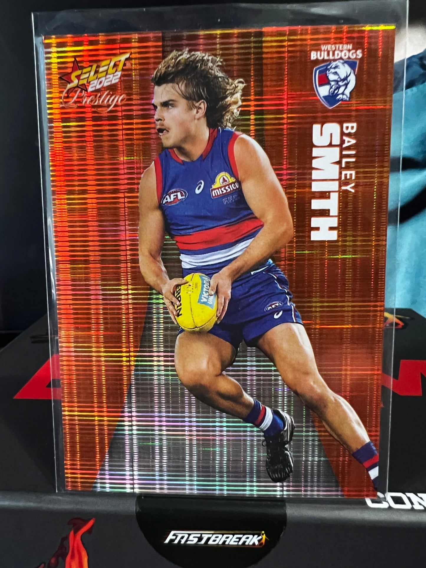 Bailey Smith Western Bulldogs 2022 Footy Stars Prestige Orange Parallel 181/210