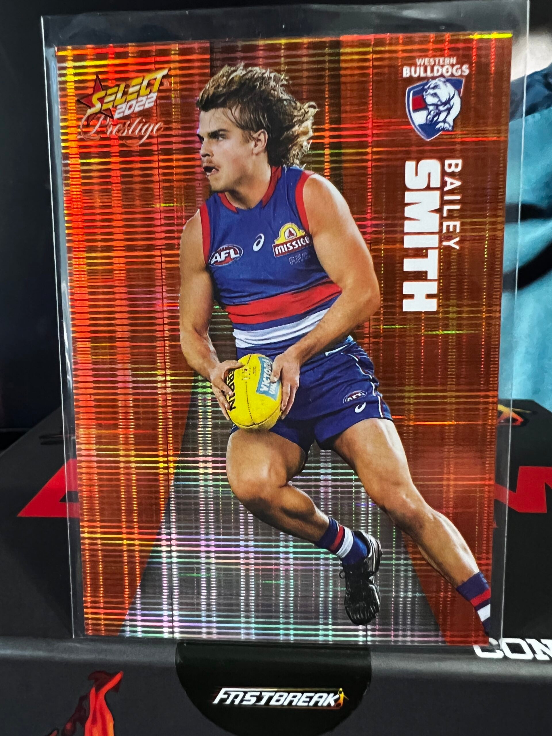Bailey Smith Western Bulldogs 2022 Footy Stars Prestige Orange Parallel 181/210