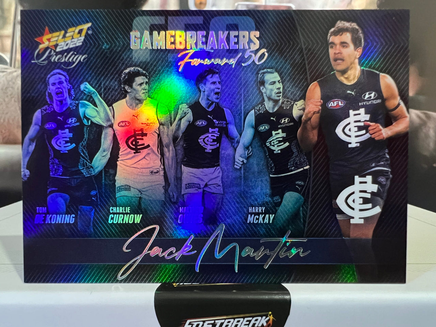 Jack Martin - Carlton - 2022 - Prestige - Gamebreakers - 362/750