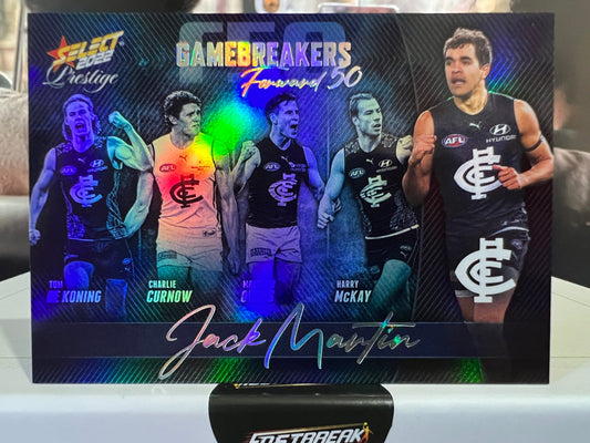 Jack Martin - Carlton - 2022 - Prestige - Gamebreakers - 362/750