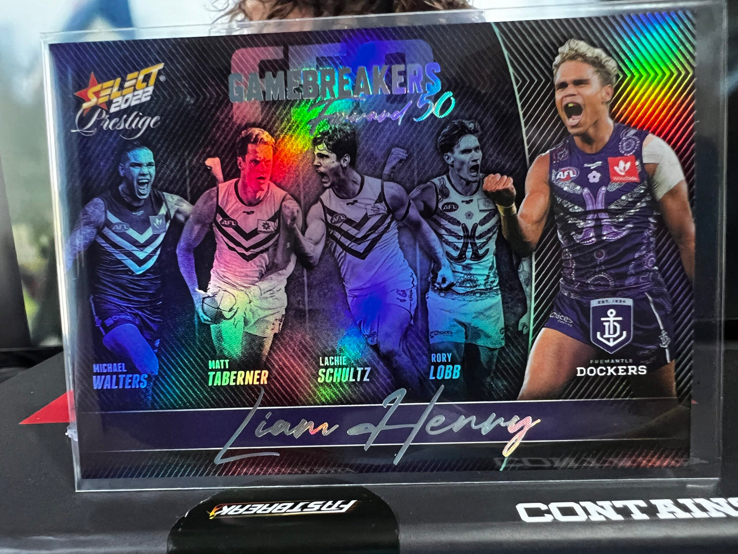 Liam Henry - Fremantle - 2022 - Footy Stars Prestige - Gamebreakers - 238/750
