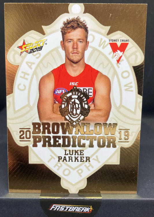 Luke Parker - Sydney - 2019 - Footy Stars - Gold Brownlow Predictor - 201/225