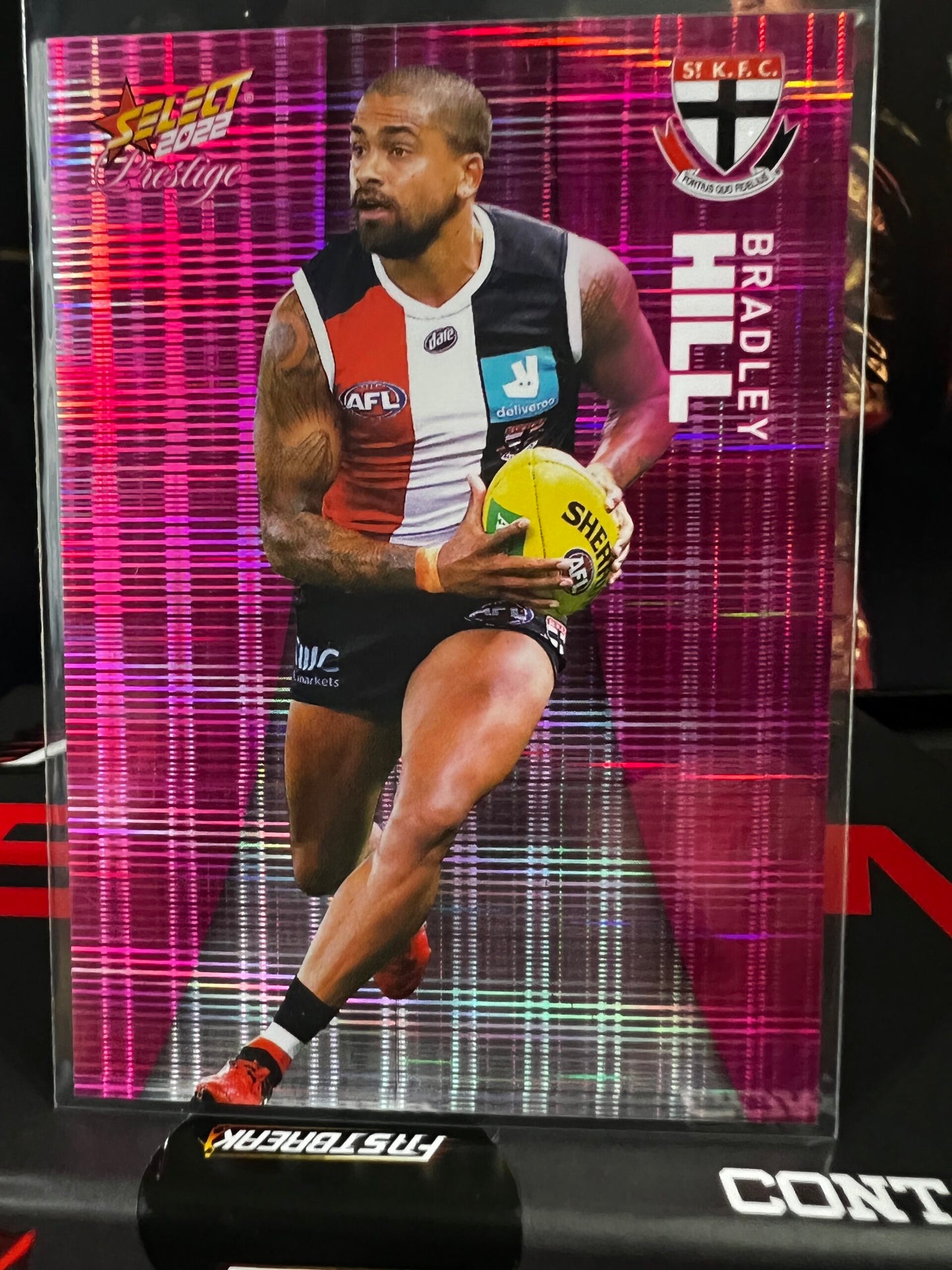 Bradley Hill - St Kilda - 2022 - Footy Stars Prestige - Pink Parallel - 55/325