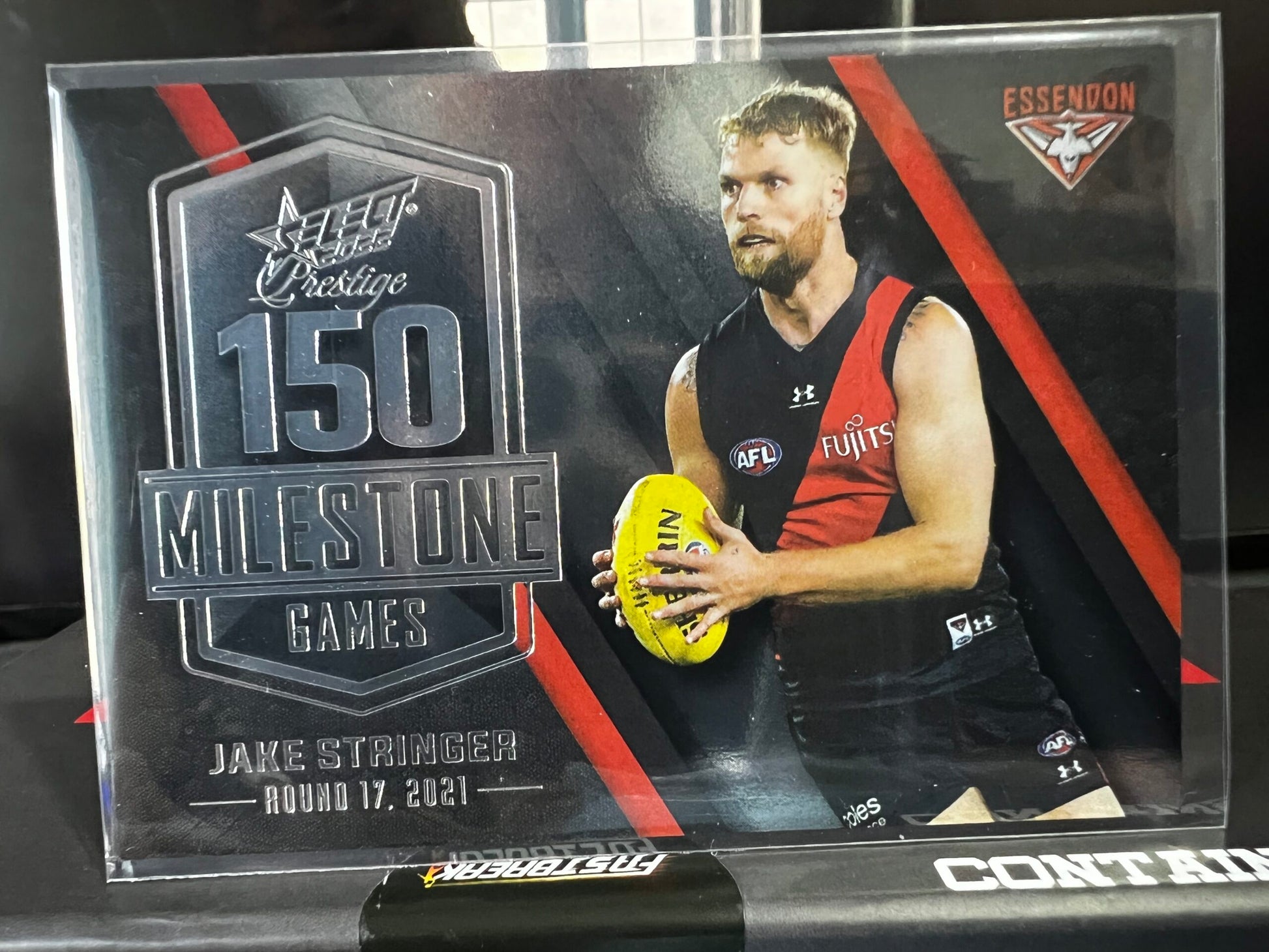 Jake Stringer Essendon 2022 Footy Stars Prestige Milestone Games 66/195