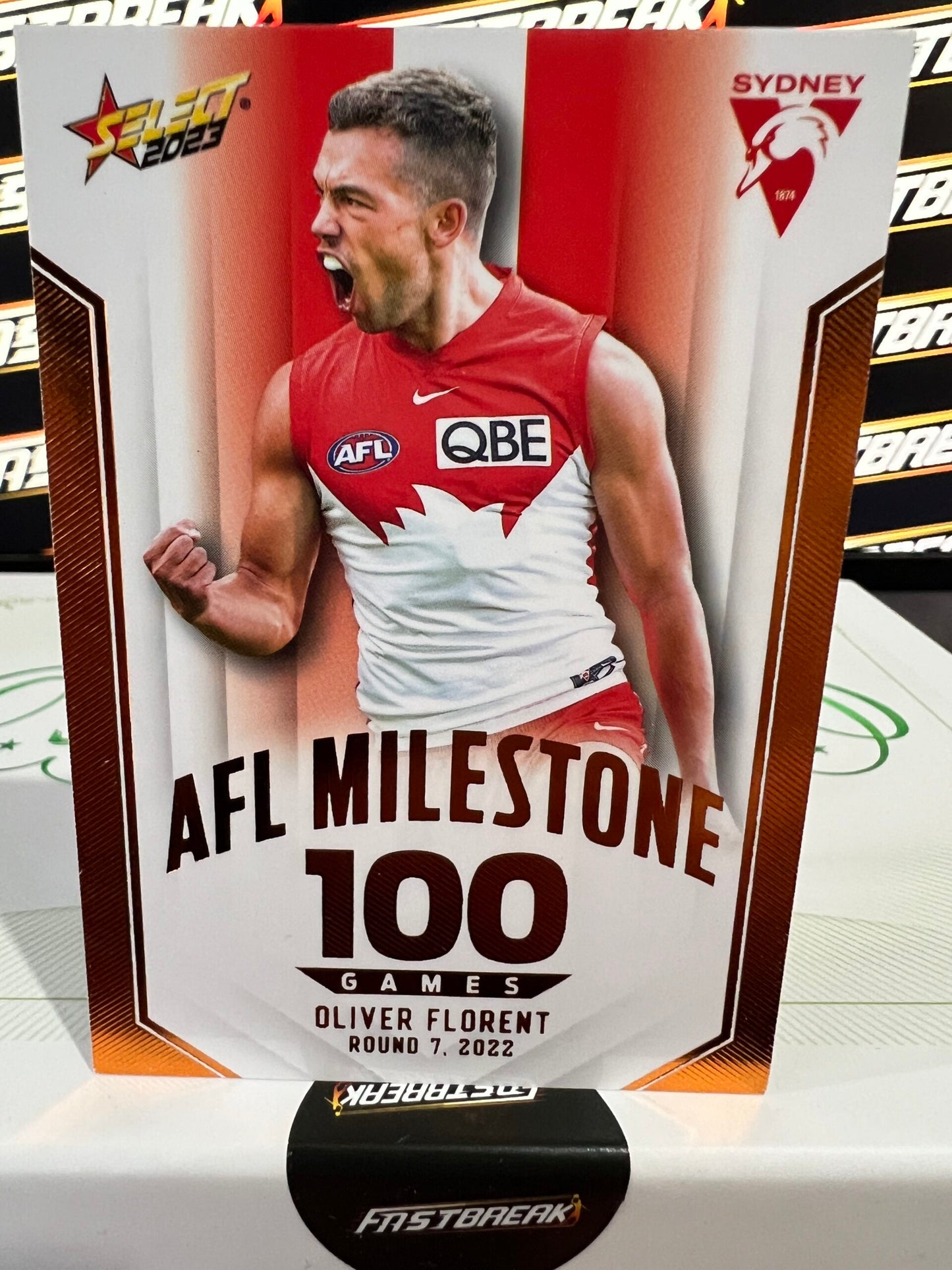Oliver Florent - Sydney - 2023 - Footy Stars - Milestone -